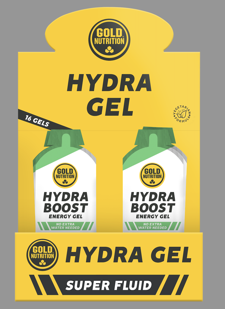GoldNutrition - Boîte de 16x HYDRA BOOST GEL GUARANA - 60 G