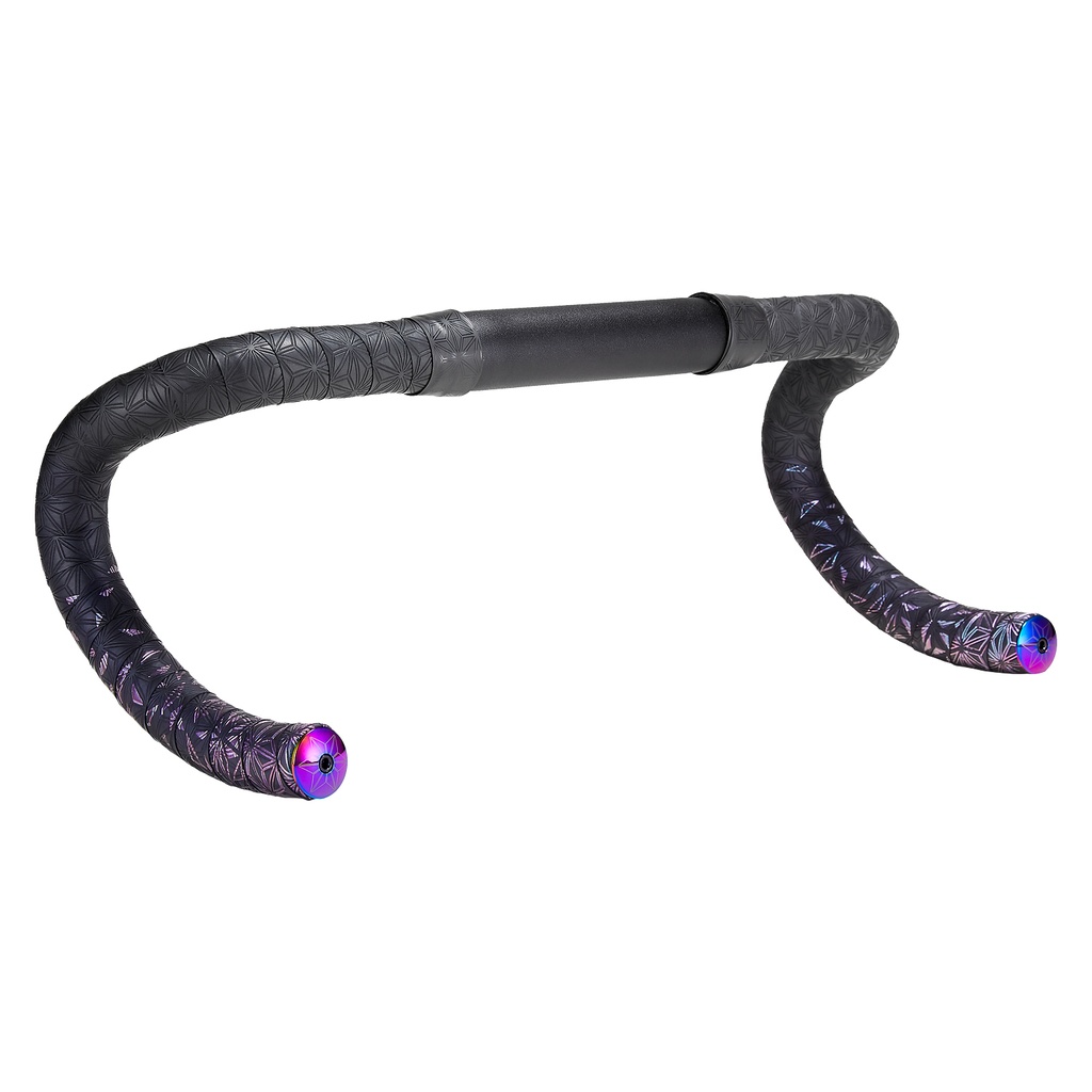 Supacaz - Super Sticky Kush - Star Fade – Oil Slick + Oil Slick Plugs