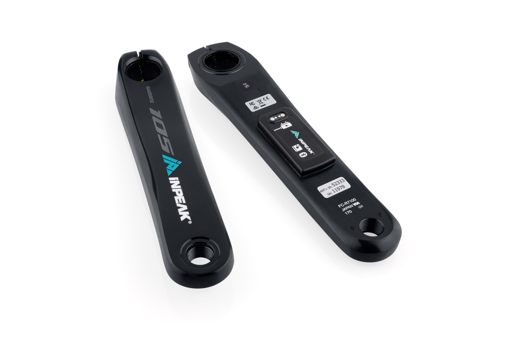 Inpeak - Manivelle gauche POWERCRANK-E Shimano 105 FC-R7100 (Batterie intégrée) 