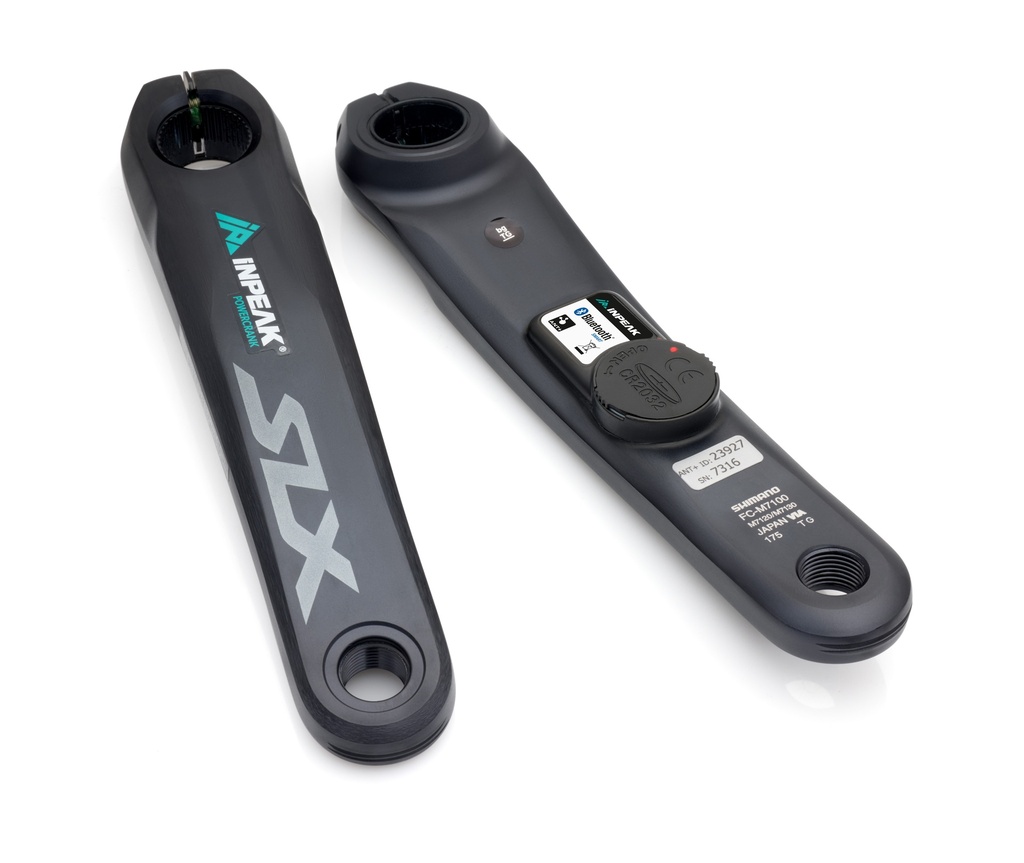 Inpeak - Manivelle gauche POWERCRANK Shimano SLX FC-M7100 (Pile CR2032)