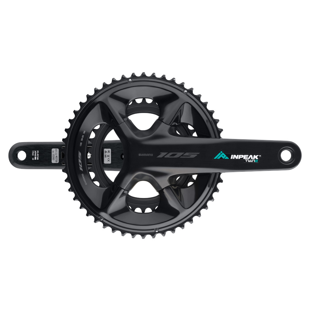 Inpeak - Pédalier POWERCRANK-E TWIN2 105 FC-R7100 (Rechargeable et double mesure)