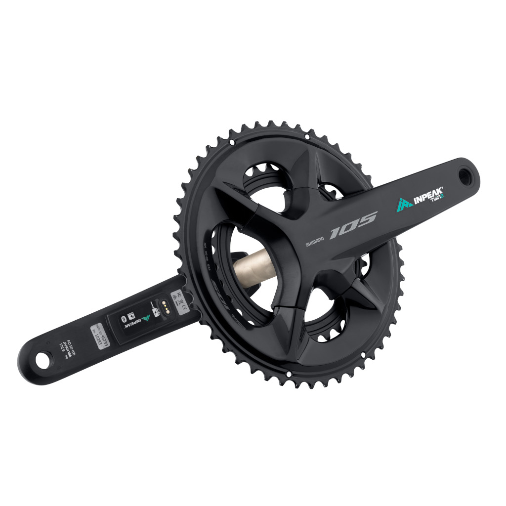 Inpeak - Pédalier POWERCRANK-E TWIN2 105 FC-R7100 (Rechargeable et double mesure)