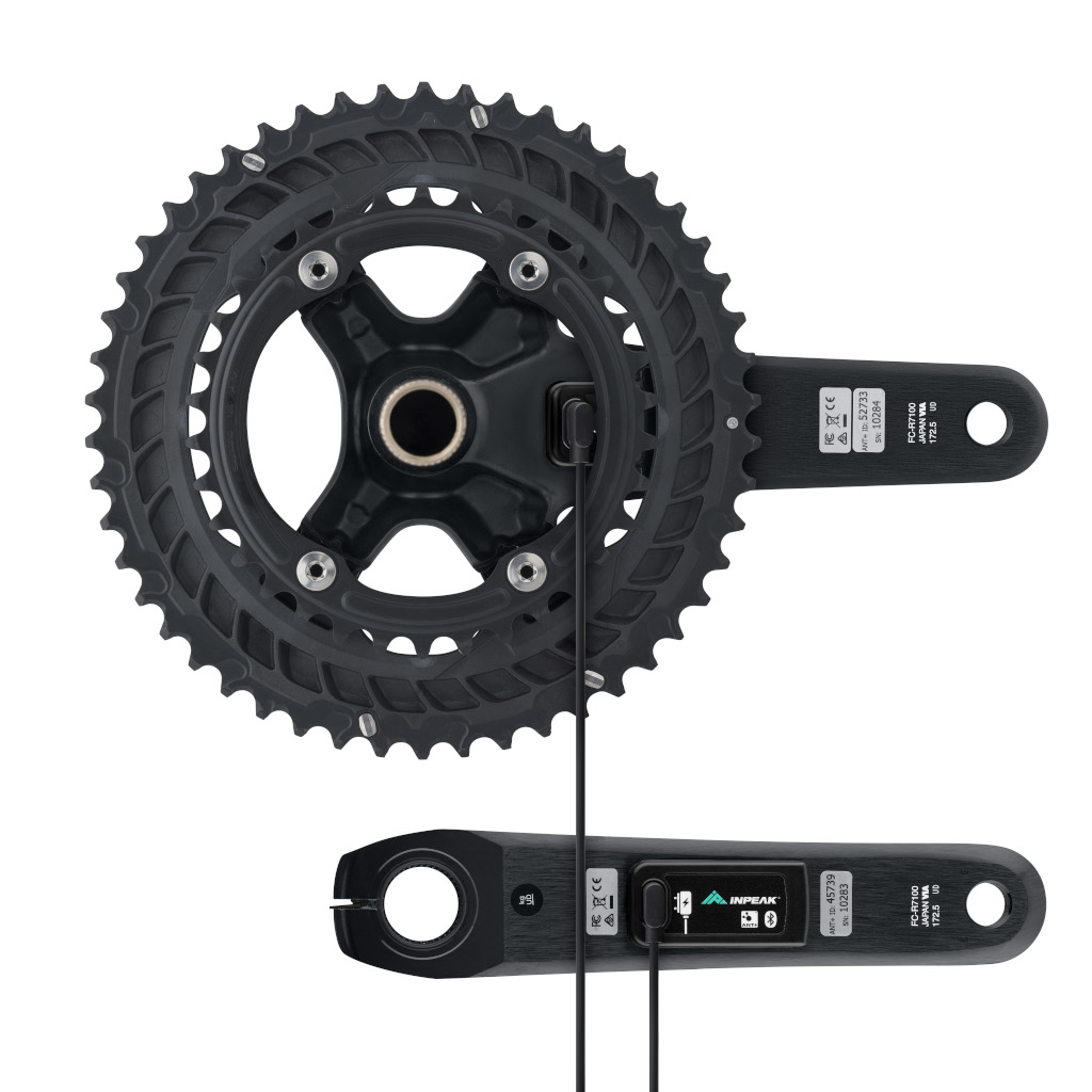 Inpeak - Pédalier POWERCRANK-E TWIN2 105 FC-R7100 (Rechargeable et double mesure)