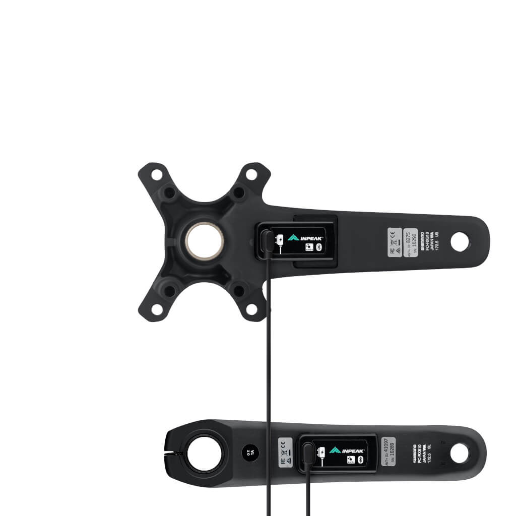Inpeak - Pédalier POWERCRANK-E TWIN2 GRX FC-RX820-2 (Rechargeable et double mesure) 