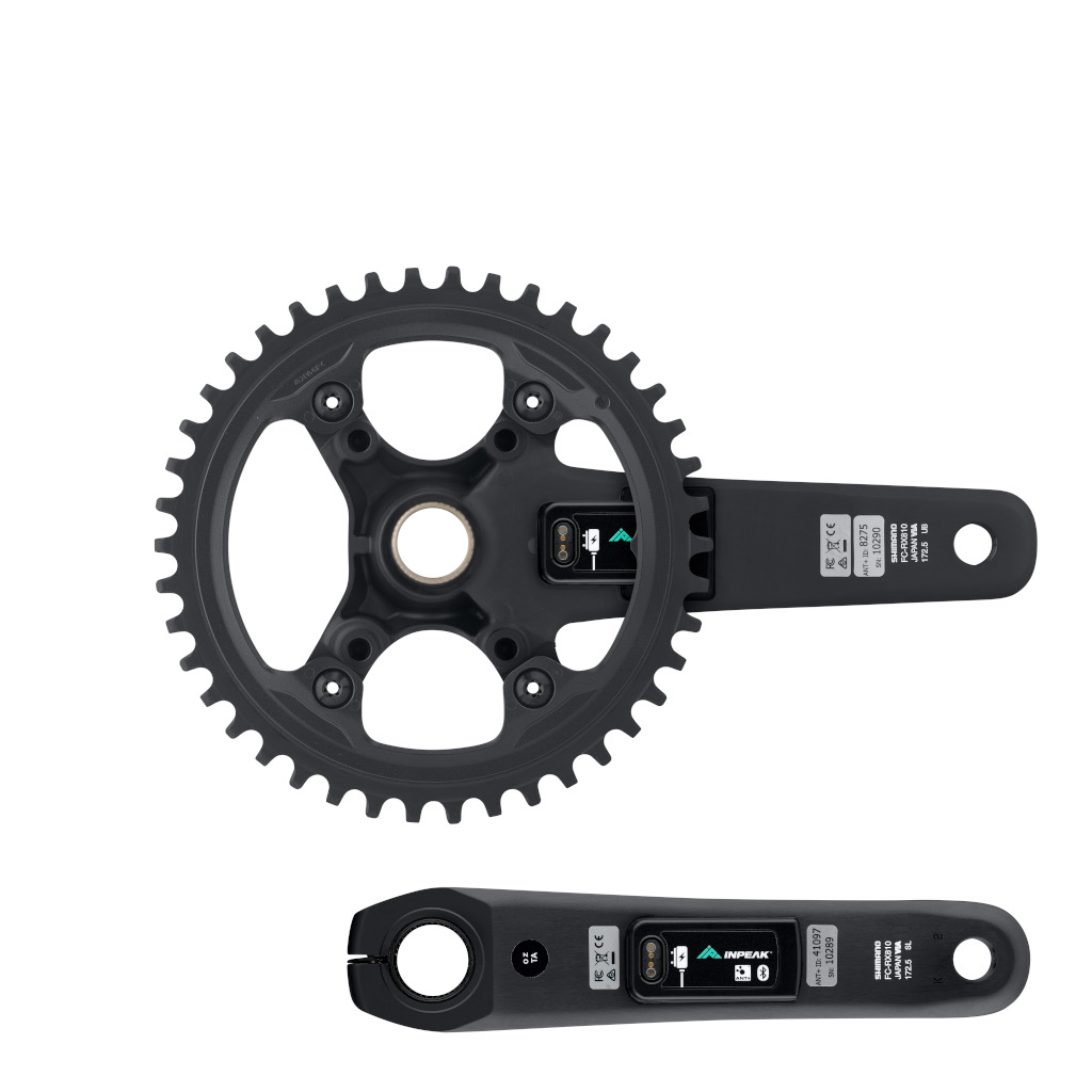 Inpeak - Pédalier POWERCRANK-E TWIN2 GRX FC-RX820-1 (Rechargeable et double mesure)