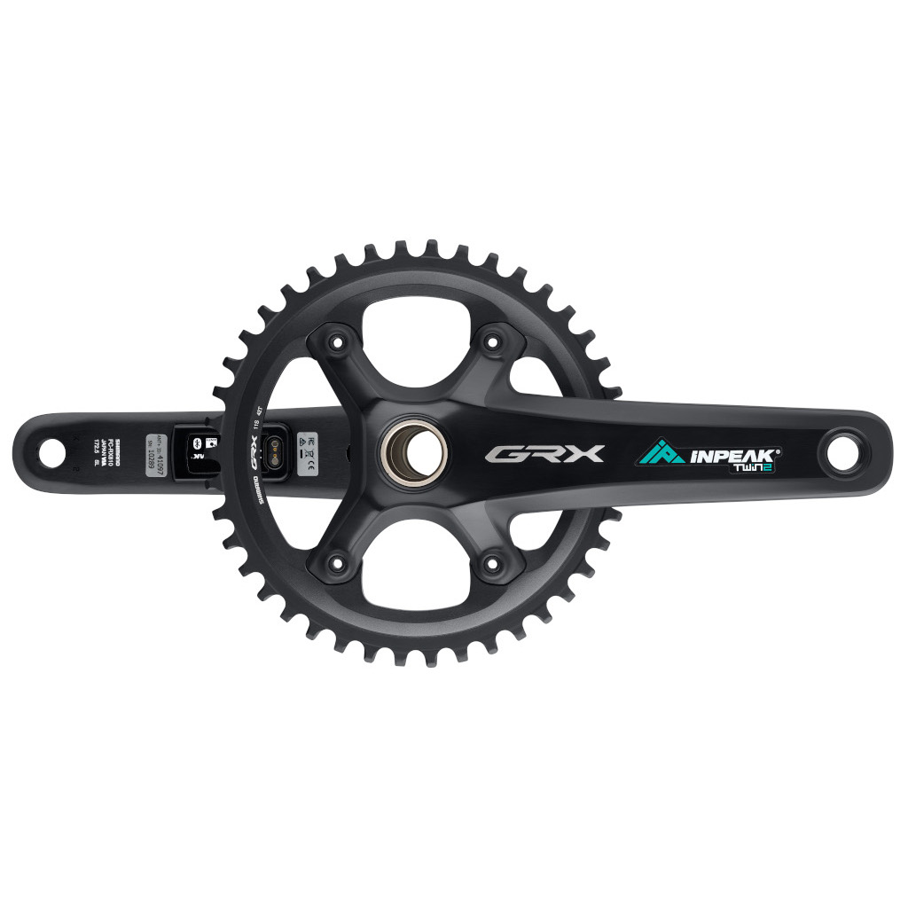 Inpeak - Pédalier POWERCRANK-E TWIN2 GRX FC-RX820-1 (Rechargeable et double mesure)