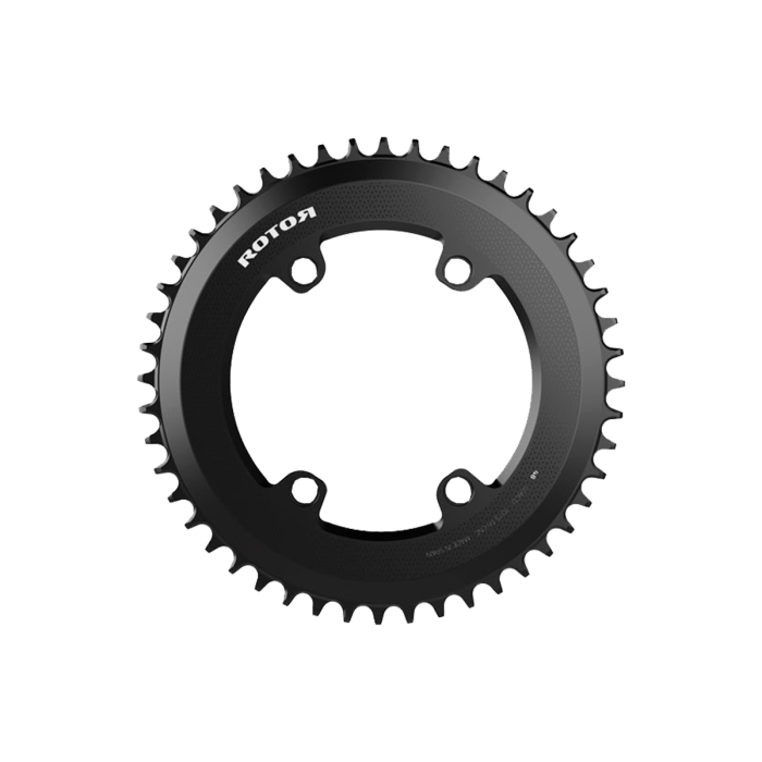 Rotor - ROUND RING 1X BCD110X4 UNIVERSAL TOOTH BLACK (11/12v)