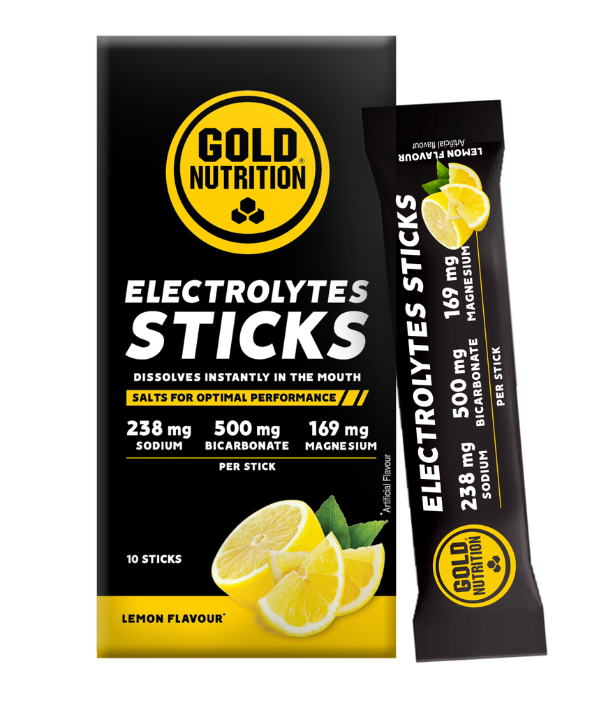GoldNutrition - ELECTROLYTES - Boîte de 10 sticks (Citron)
