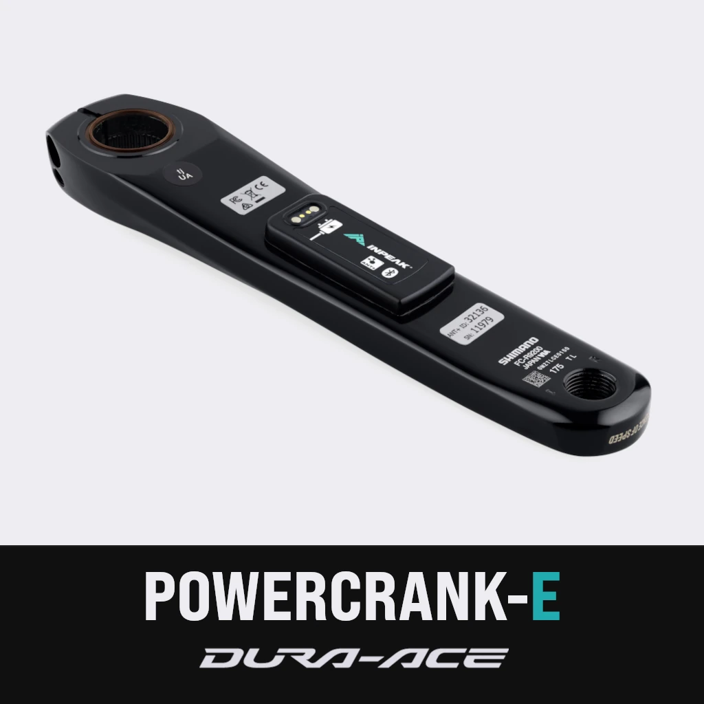 Inpeak - Manivelle gauche POWERCRANK-E Shimano Dura-Ace FC-R9200 (Batterie intégrée)