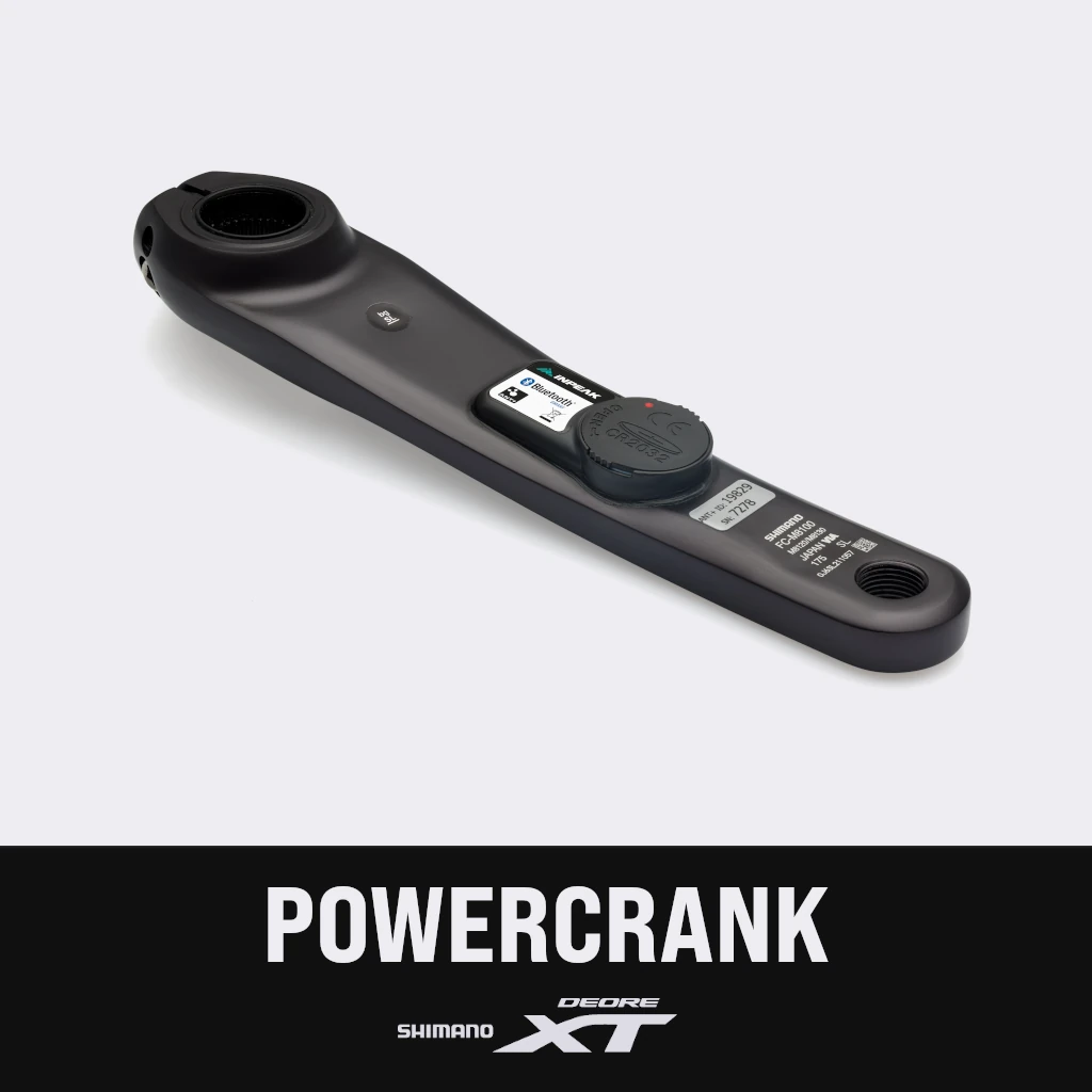 Inpeak - Manivelle gauche POWERCRANK Shimano XT FC-M8100 (Pile CR2032)