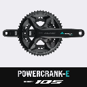 Inpeak - Pédalier POWERCRANK-E TWIN2 105 FC-R7100 (Rechargeable et double mesure)