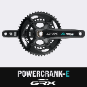 Inpeak - Pédalier POWERCRANK-E TWIN2 GRX FC-RX820-2 (Rechargeable et double mesure) 