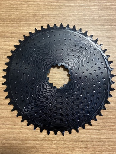 Alugear - Plateau 1x AERO rond SRAM-3 trous (50T - Black) / DESTOCK