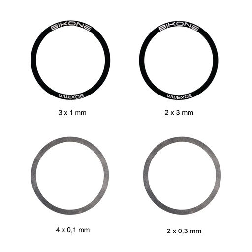 [35010375001804] Bikone - Kit Spacers pour 30mm