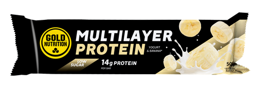 GoldNutrition - Boîte de 10x Barres Protéine Multicouches